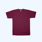 Adult Burgundy short sleeve t-shirt