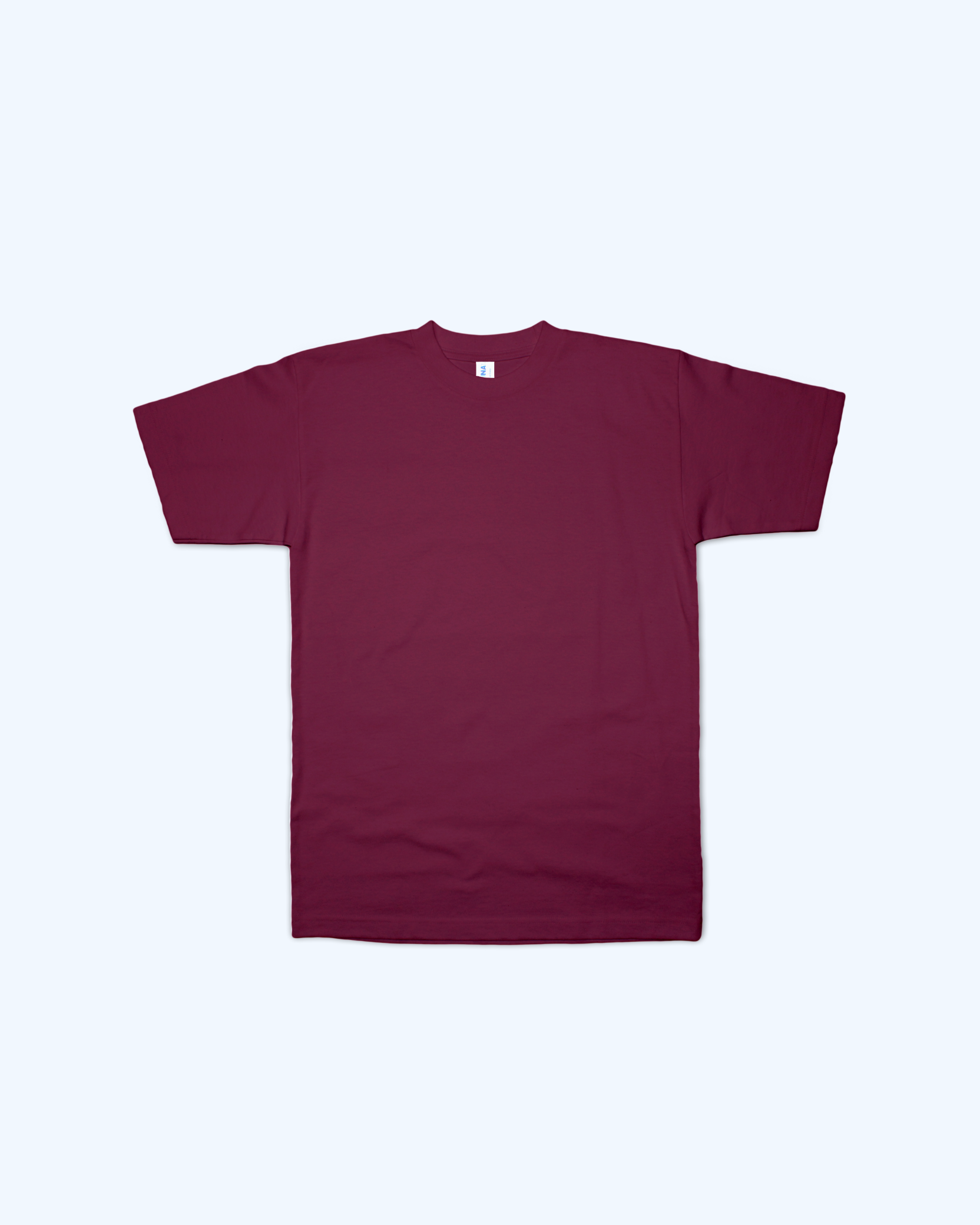Adult Burgundy short sleeve t-shirt