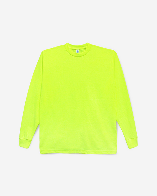 Suna Cotton® Safety Green Long Sleeve T-shirt